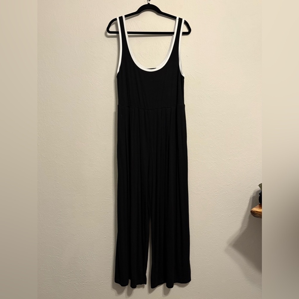 Cider Black and White Jumpsuit